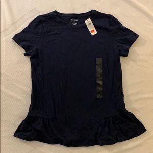 *NWT*Navy short sleeved top